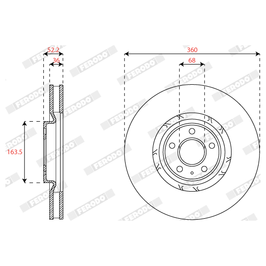 DDF2774RC-1 - Brake Disc 