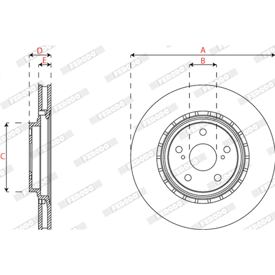 DDF2518C - Brake Disc 