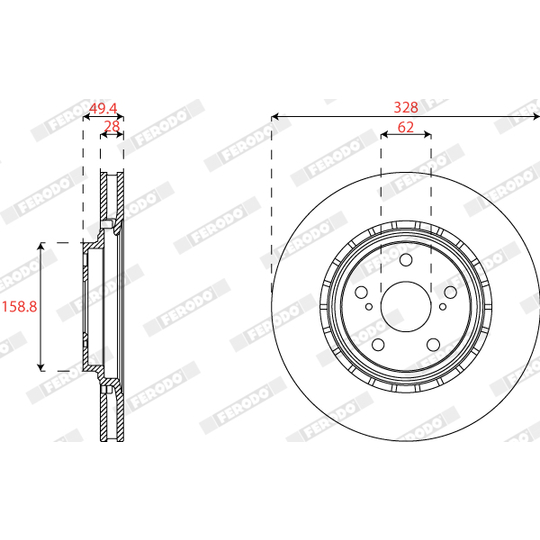 DDF2518C - Brake Disc 