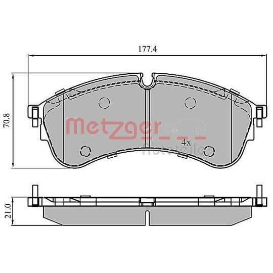 1170907 - Brake Pad Set, disc brake 