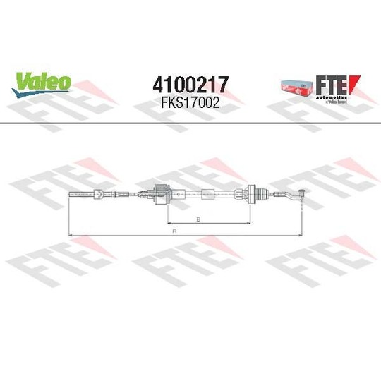 4100217 - Cable Pull, clutch control 