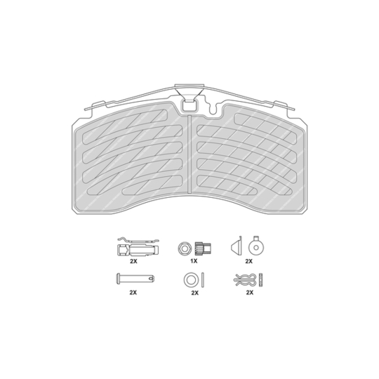 FCV4461PTS - Brake Pad Set, disc brake 