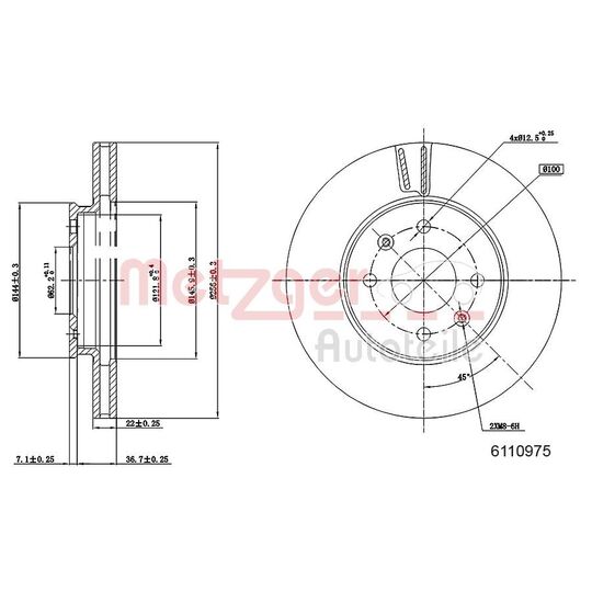 6110975 - Brake Disc 