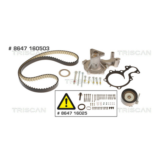 8647 160503 - Water Pump & Timing Belt Set 