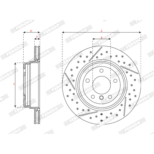 DDF2032C - Brake Disc 