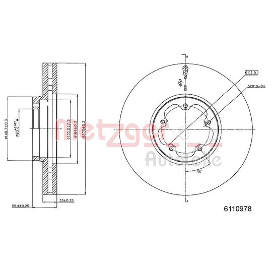 6110978 - Bromsskiva 