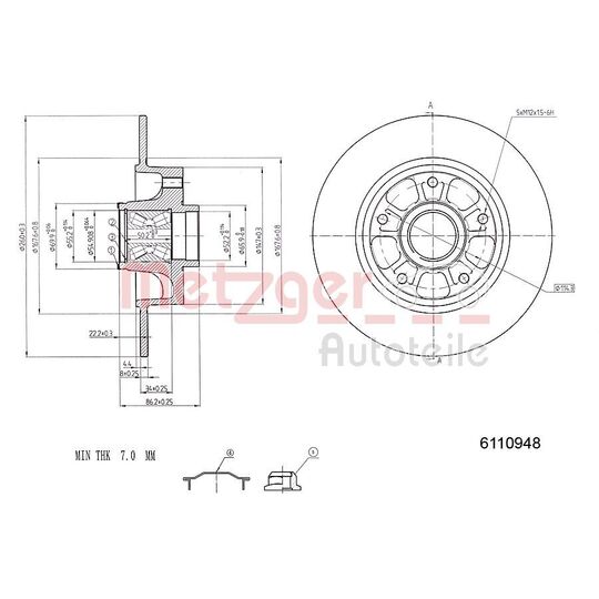 6110948 - Brake Disc 