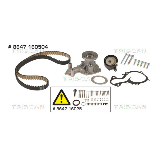 8647 160504 - Water Pump & Timing Belt Set 