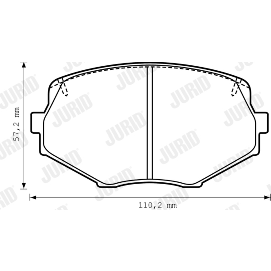 572385J - Brake Pad Set, disc brake 