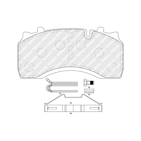 FCV1389B - Brake Pad Set, disc brake 