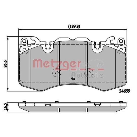 1170890 - Brake Pad Set, disc brake 