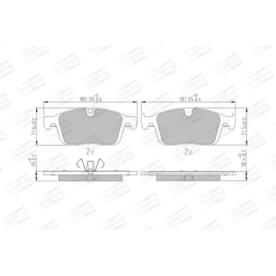 573808CH - Brake Pad Set, disc brake 