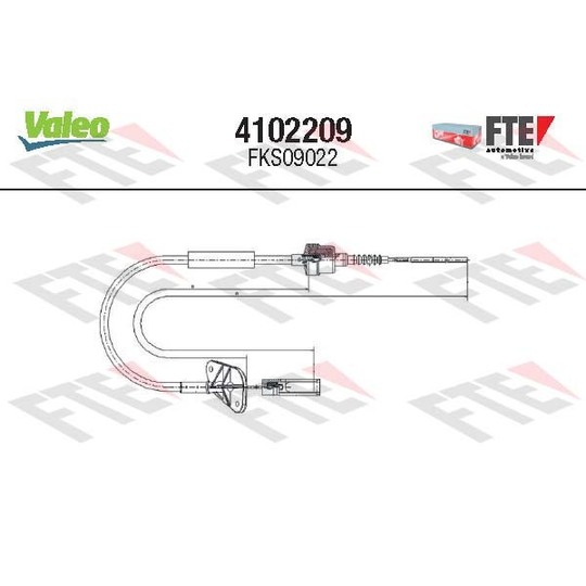 4102209 - Cable Pull, clutch control 