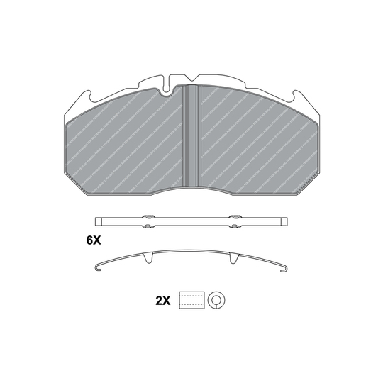 FCV1579B - Bromsbeläggssats, skivbroms 