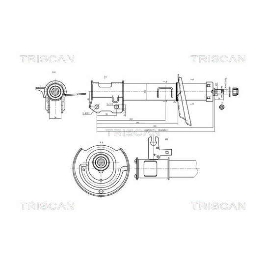 8705 24104 - Shock Absorber 