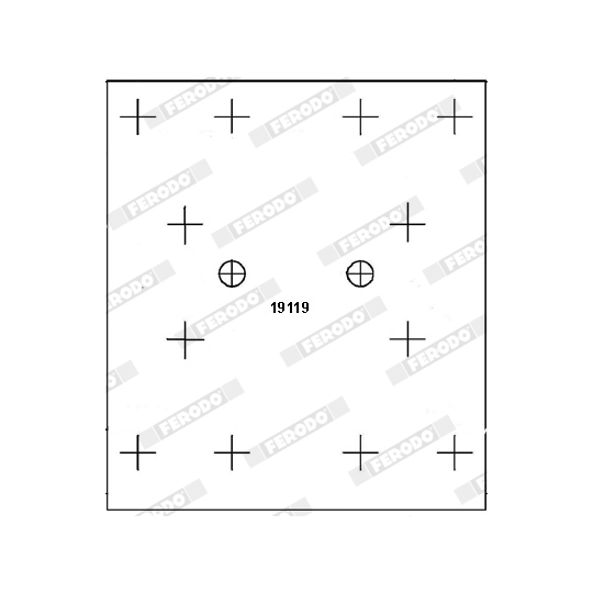 K19116.1-F3653 - Brake Lining Kit, drum brake 