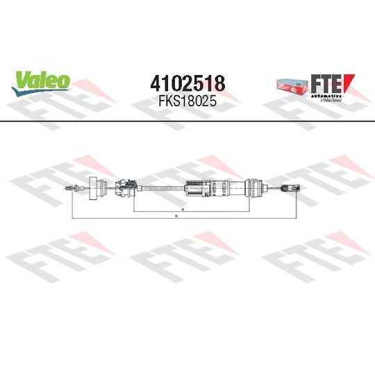 4102518 - Cable Pull, clutch control 