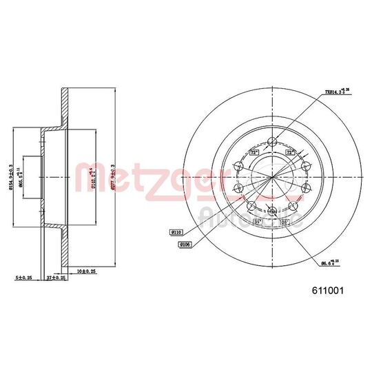 6111001 - Brake Disc 