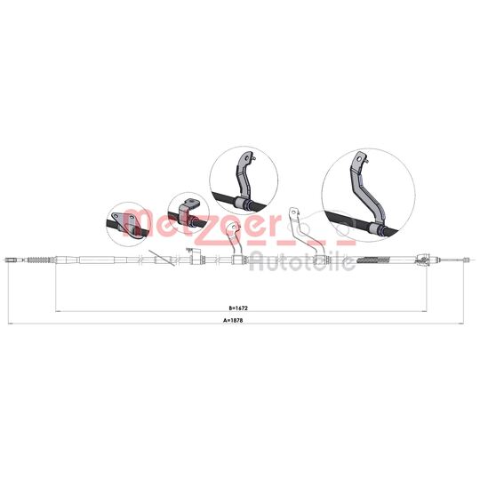 17.6074 - Cable, parking brake 