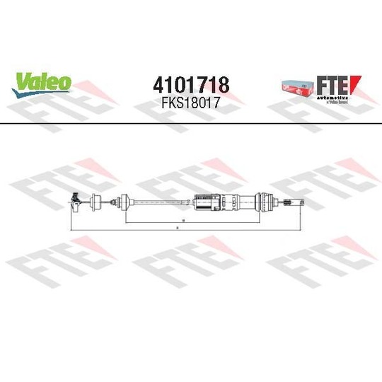 4101718 - Cable Pull, clutch control 