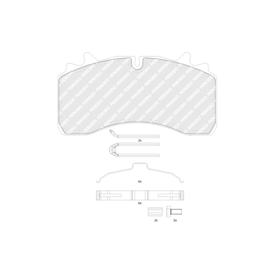 FCV1828B - Brake Pad Set, disc brake 