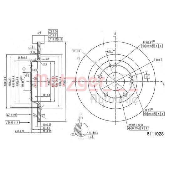 6111028 - Brake Disc 