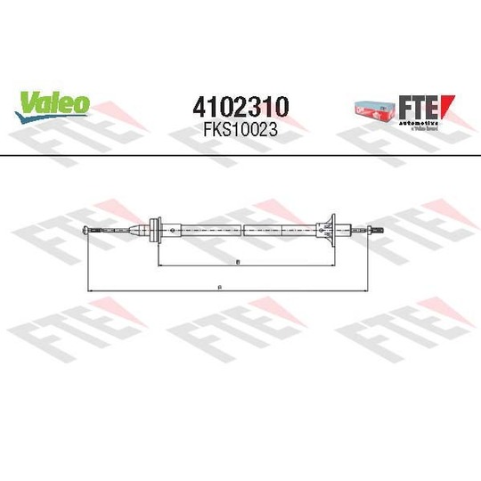 4102310 - Cable Pull, clutch control 