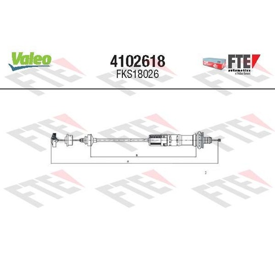 4102618 - Cable Pull, clutch control 