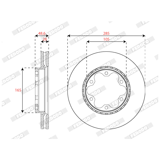 DDF1686C - Brake Disc 