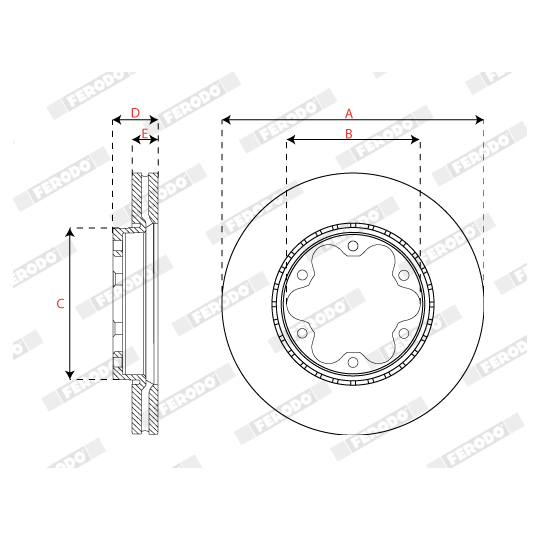 DDF1686C - Brake Disc 