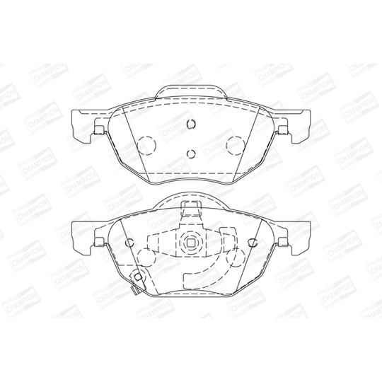 572480CH - Piduriklotsi komplekt,ketaspidur 