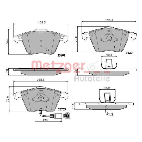 1170881 - Brake Pad Set, disc brake 