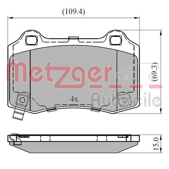 1170964 - Brake Pad Set, disc brake 