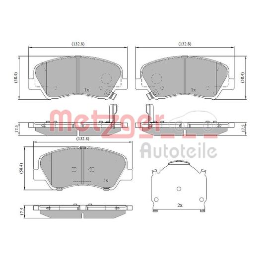 1170918 - Brake Pad Set, disc brake 