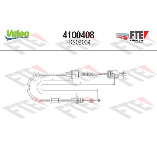 4100408 - Cable Pull, clutch control 