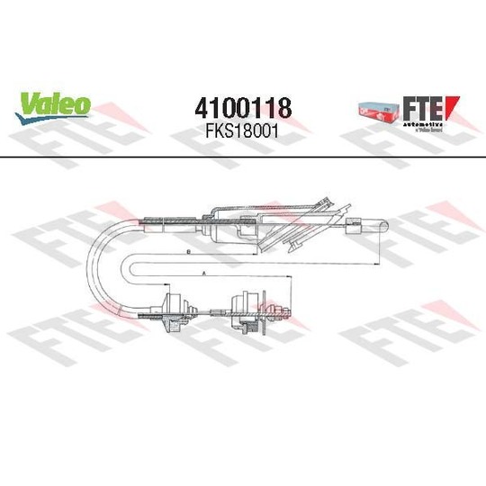 4100118 - Cable Pull, clutch control 