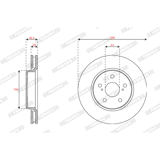 DDF2852C - Brake Disc 