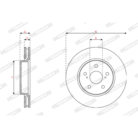 DDF2852C - Brake Disc 