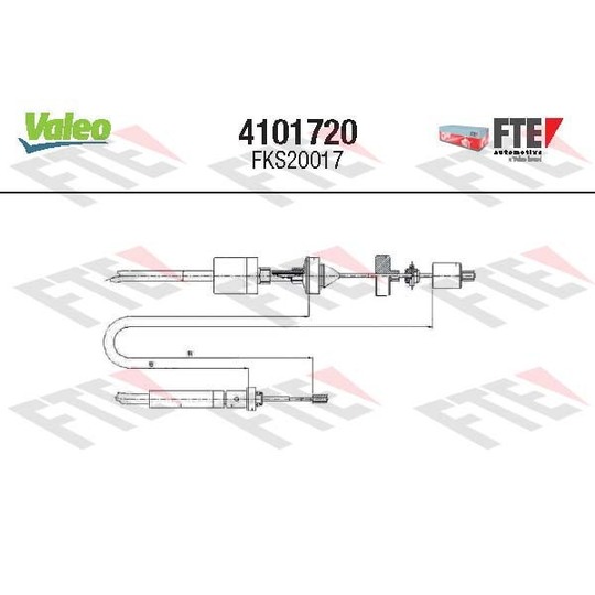 4101720 - Cable Pull, clutch control 