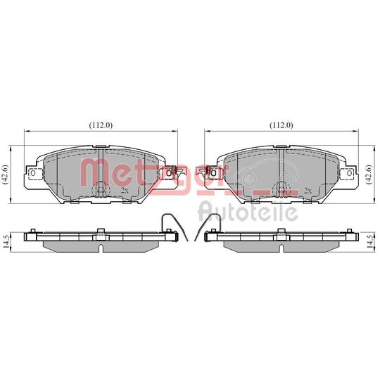 1170920 - Brake Pad Set, disc brake 