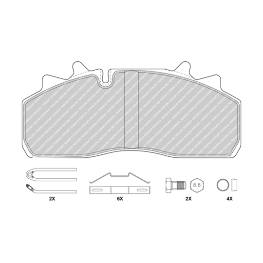 FCV1963B - Brake Pad Set, disc brake 