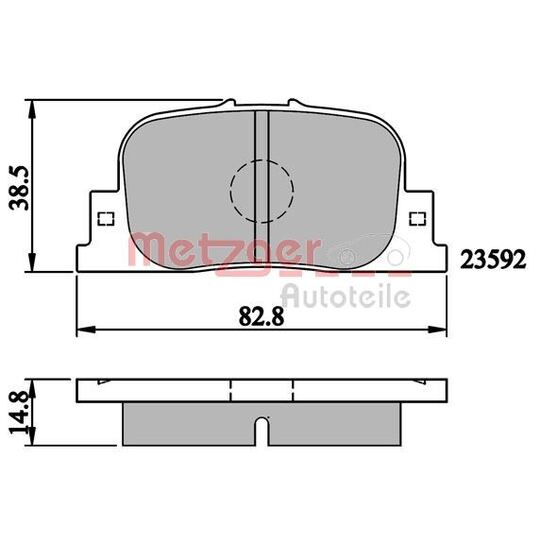 1170868 - Brake Pad Set, disc brake 