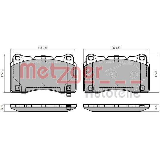 1170965 - Brake Pad Set, disc brake 