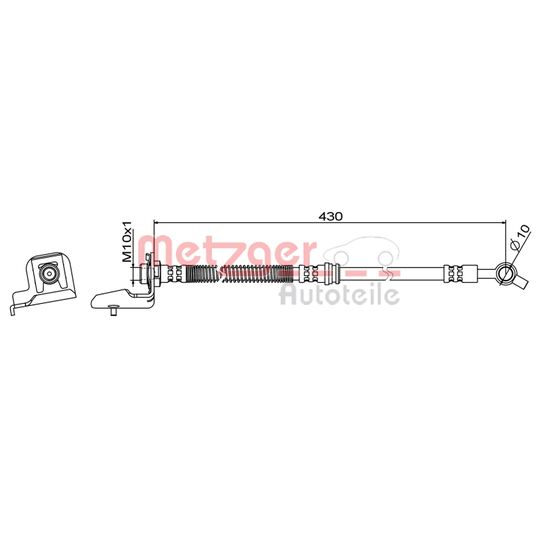 4111866 - Brake Hose 