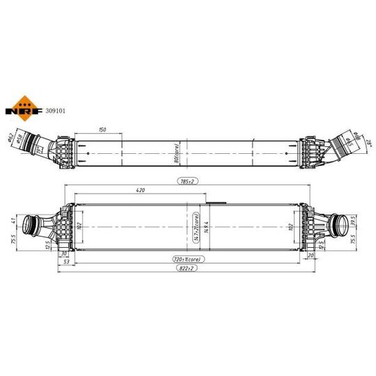 309101 - Intercooler, charger 