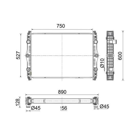 CR 2705 000S - Radiator, engine cooling 