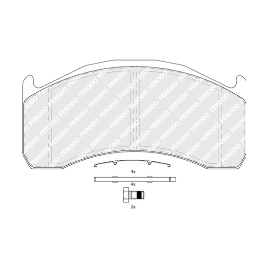 FCV1387B - Brake Pad Set, disc brake 