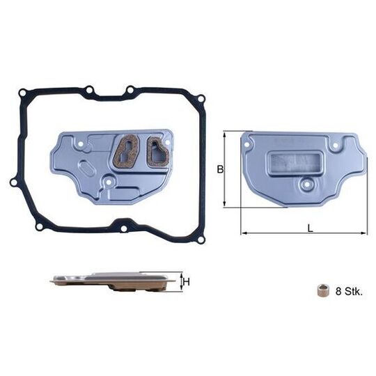 HX 256D - Hydrauliikkasuodatin, automaattivaihteisto 