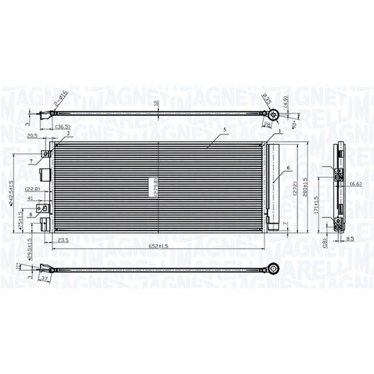 350203170000 - Condenser, air conditioning 