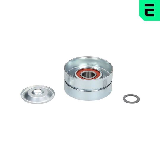 0-N2213S - Deflection/Guide Pulley, v-ribbed belt 